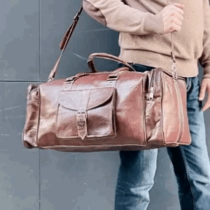 Bolso de escape de cuero natural - Look Todo Piel - Bolsos de viaje