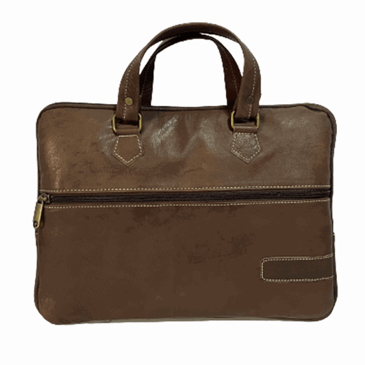 Bolso elegante para ordenador o tableta  artesanal de piel natural - Look Todo Piel - Maletines I Carteras