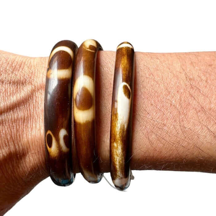 Brazalete artesanal unisex - Look Todo Piel - `Pulseras