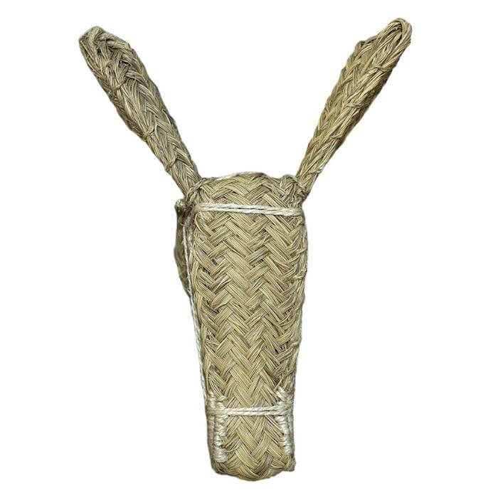 Cabeza de burro hecho de esparto ideal para decorar tu hogar - Look Todo Piel - 