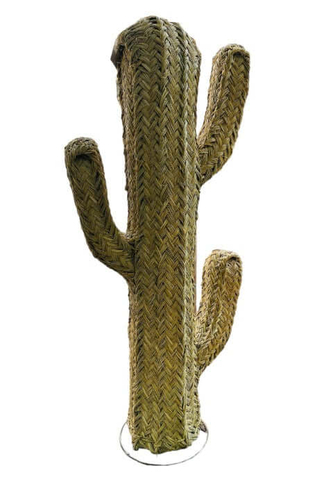 Cactus de esparto artesanal ideal para decorar tu hogar - Look Todo Piel - 