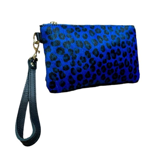 Cartera leopardo de mano elegante para mujer de piel natural - Look Todo Piel - 