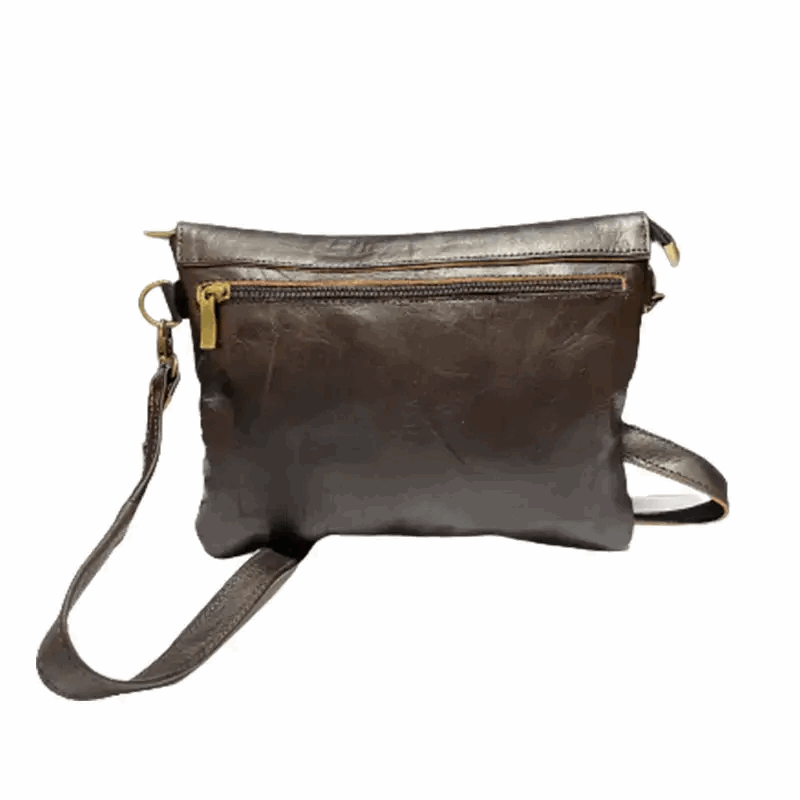 Descubre la elegancia del bolso bandolera en piel natural - Look Todo Piel - 