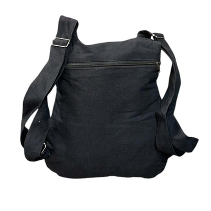 Blue canvas backpack