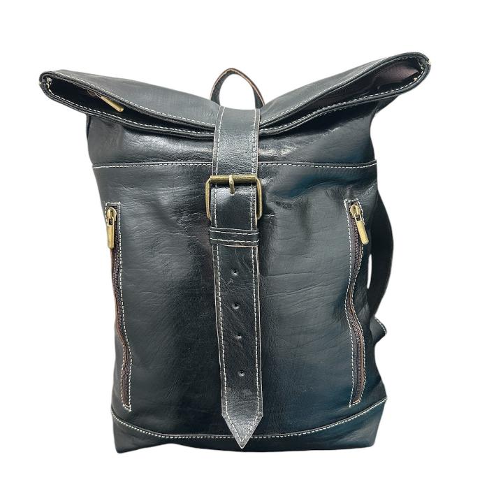 Mochila Venecia artesanal 100% piel natura. ¡En oferta!