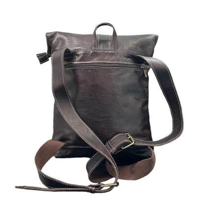 Mochila Venecia artesanal 100% piel natura. ¡En oferta!