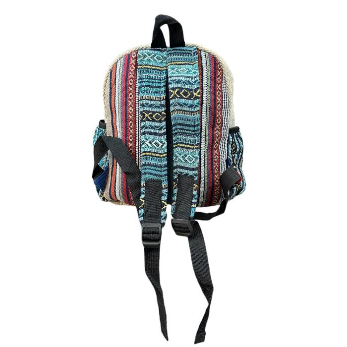 Mochila artesanal de algodón natural. (Unisex)