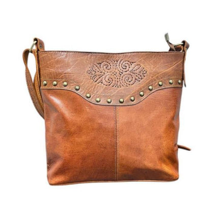 Bolso Bandolera de moda para mujer en look todo piel