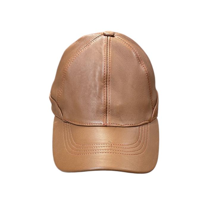 Gorra unisex de piel natural. Estándar