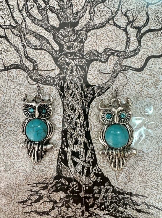 Pendientes Boh de moda para mujer. Turquesa - Look Todo Piel - Pendientes