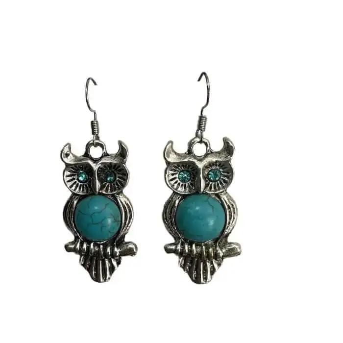 Pendientes Boh de moda para mujer. Turquesa - Look Todo Piel - 