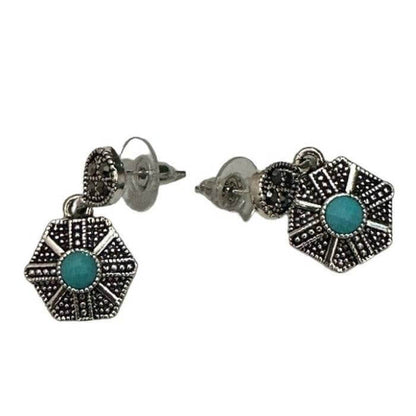 Pendientes hexagonales de moda para mujer - Look Todo Piel - 