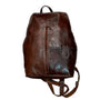 Natural leather handmade backpack
