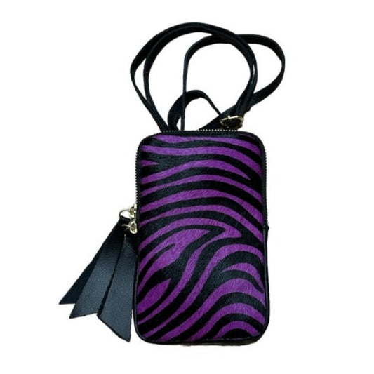 Bolso violeta para teléfono móvil de moda para mujer