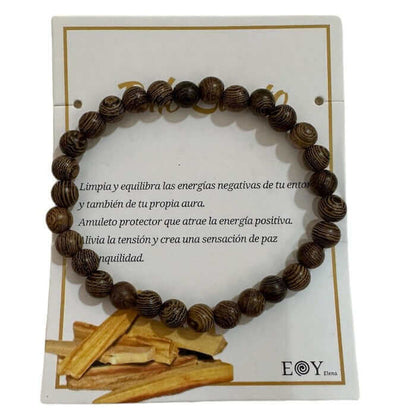 Pulsera Palo Santo unisex - Look Todo Piel - 