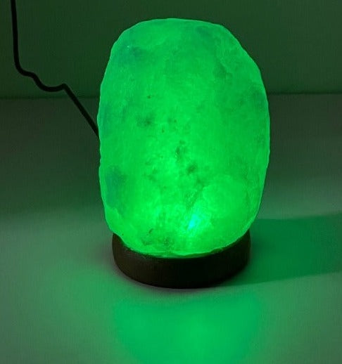 Lámpara de sal del himalaya con USB para escritorio.